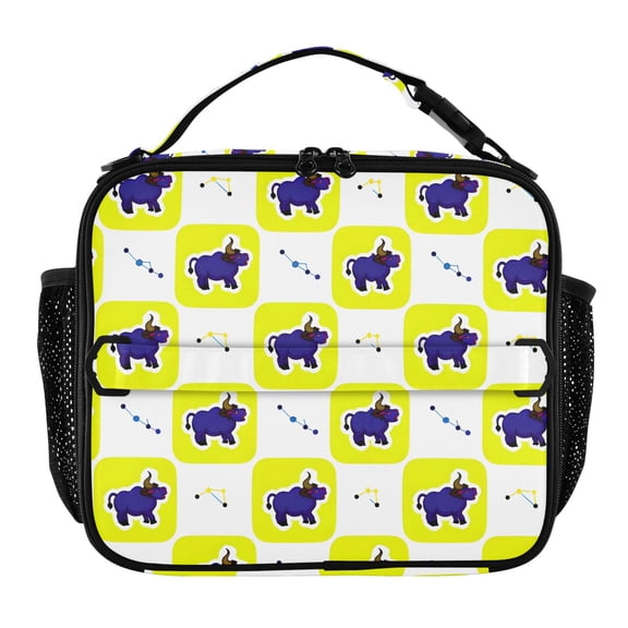 ALAZA Constellation Taurus Lunch Box Insulated Lunch Bag Cooler Tote with Shoulder Strap