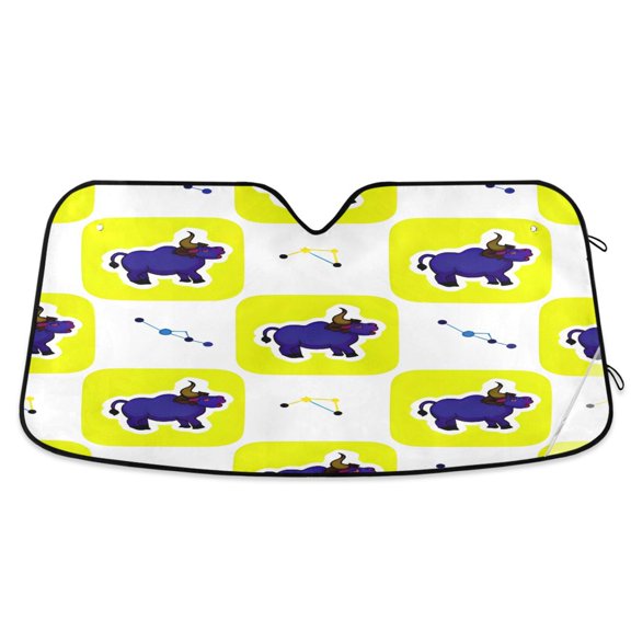 ALAZA Constellation Taurus Windshield Sun Shade Car Foldable Visor Block UV Rays Protector 55"x27.6"