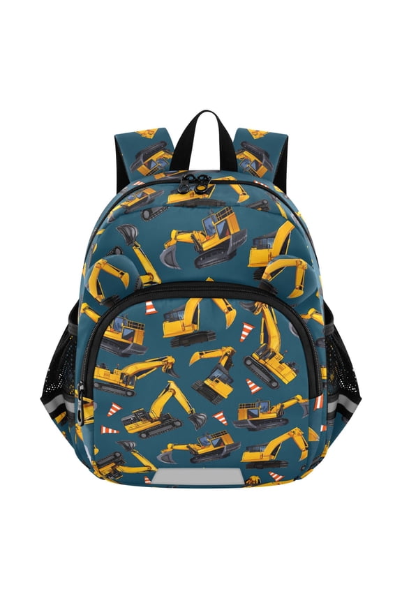 Construction Vehicles Mini Backpack School Bookbag Age 3-7 Small