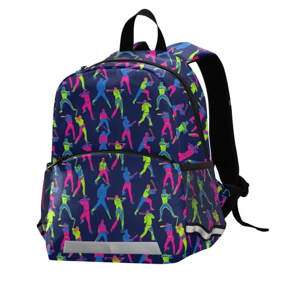 ALAZA Cool Baseball Players School Backpack Elementary Student Bookbag