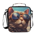 thumbnail image 1 of ALAZA Cool Cat on Sky Lunch Box Insulated Lunch Bag Reusable Thermal Cooler Tote School Picnic, 1 of 6