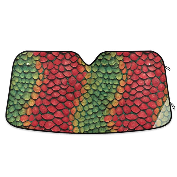 ALAZA Cool Crocodile Pattern Car Windshield Sun Shade Foldable UV Ray Sunshade Visor Protector 55 x 27.6in