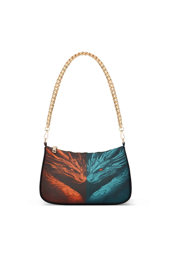Cool Dragon Women's Chain Shoulder Bag Hobo Handbag Tote Crossbody Purse