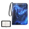 thumbnail image 1 of ALAZA Cool Dragon with Flames Trading Card Binder 4 Pocket Cards Collection Album 400 Folder Holder, 1 of 6