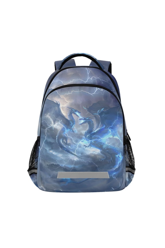 Cool Dragons Backpack Elementary School Bag Bookbag Travel Rucksack