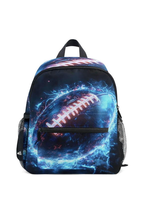Cool Football Pattern School Backpack Student Bookbag Mini Bag