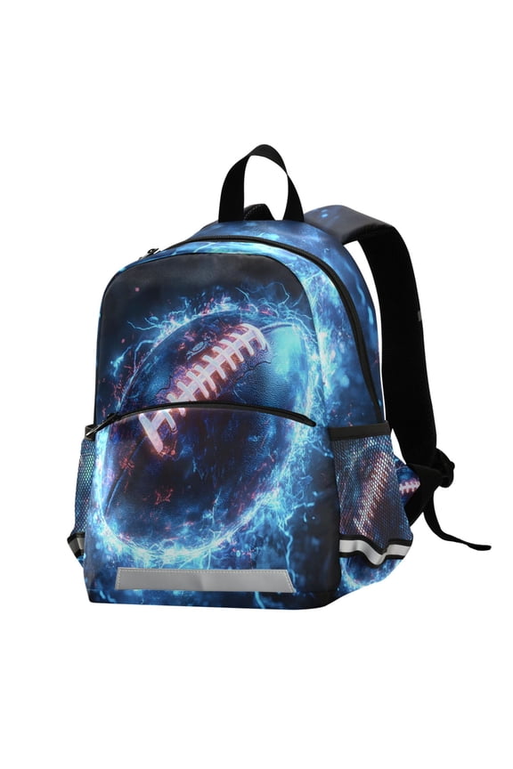 Cool Football School Backpack Elementary Student Bookbag