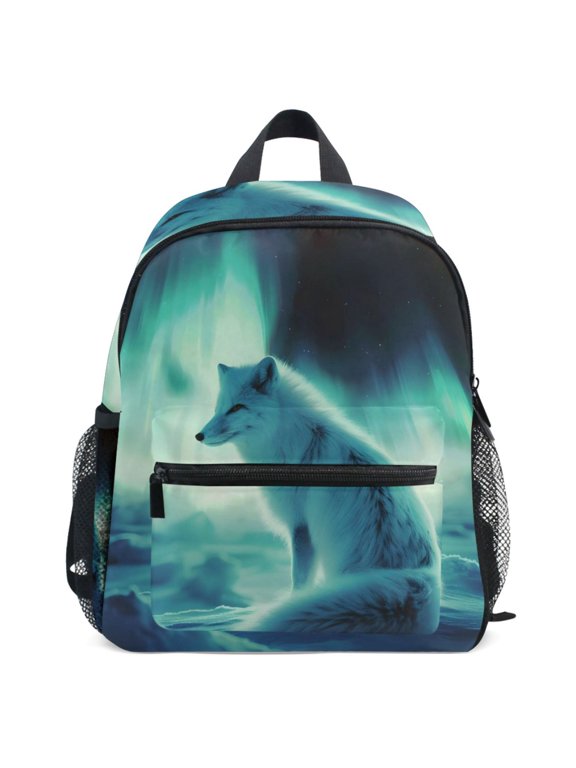 Cool Fox Pattern Kids Backpack for Preschool Kindergarten Toddler Bags