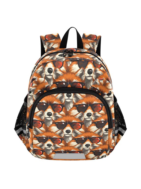 Cool Fox with Sunglasses Mini Backpack School Bookbag Age 3-7 Small