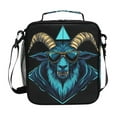 thumbnail image 1 of ALAZA Cool Goat Lunch Box Insulated Lunch Bag Reusable Thermal Cooler Tote School Picnic, 1 of 6