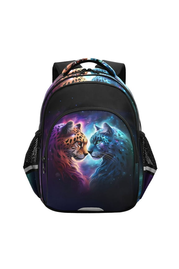 Cool Leopard Cheetah School Backpack Elementary Bag Bookbag Travel Rucksack