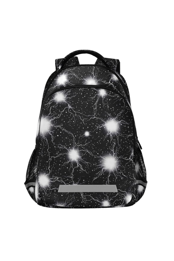 Cool Lightning Pattern Backpack Elementary School Bags Student Bookbag Travel Rucksack