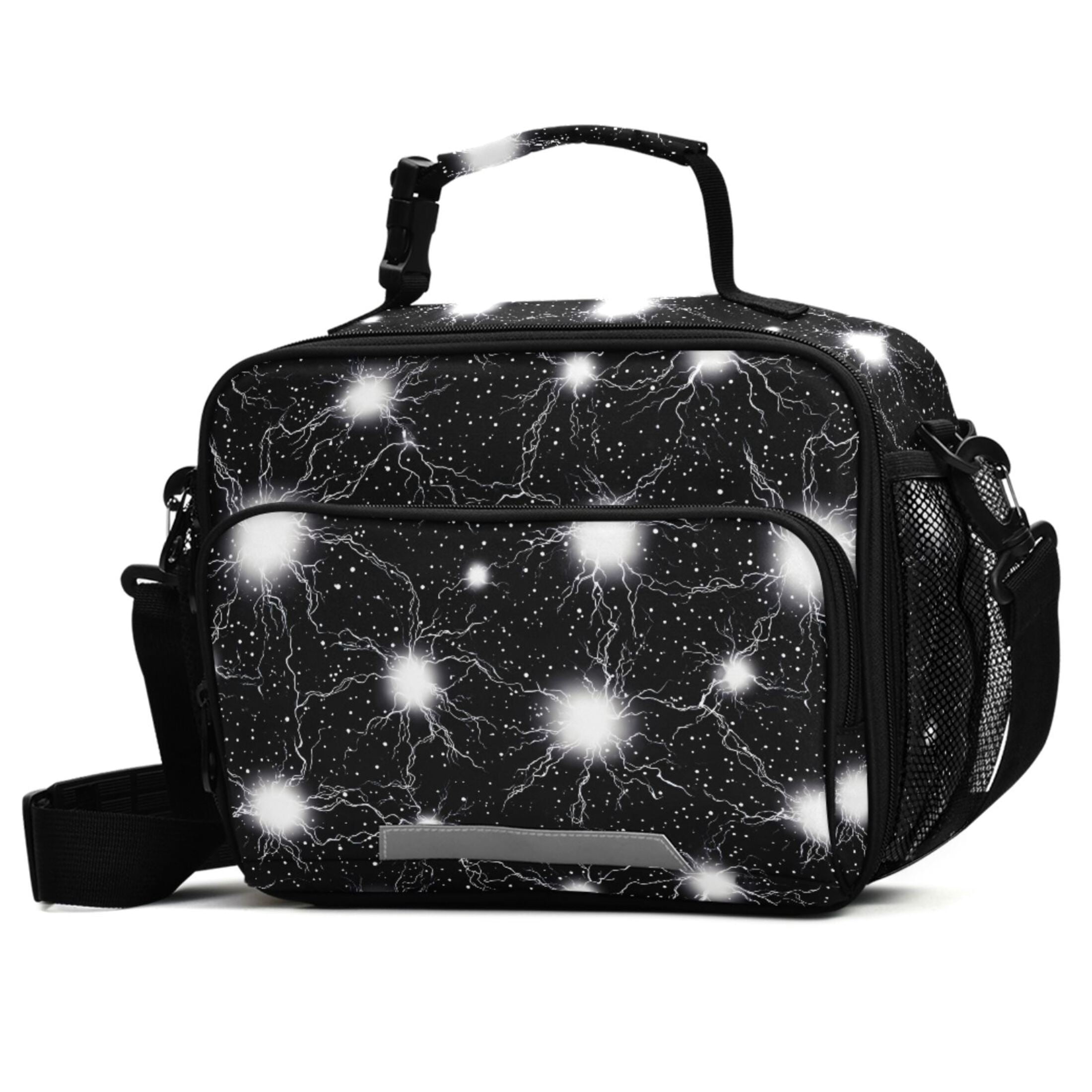 ALAZA Cool Lightning Pattern Lunch Box Insulated Cooler Bag Reusable ...