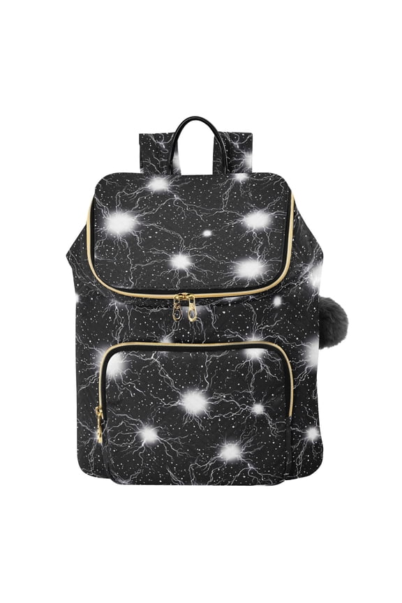 Cool Lightning Pattern Travel Backpack Laptop Bag Large Capacity Daypack