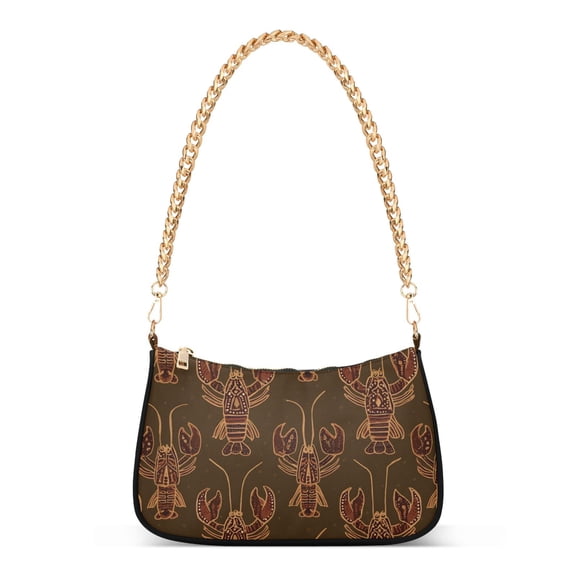 ALAZA Cool Lobster Women's Chain Shoulder Bag Hobo Handbag Tote Crossbody Purse