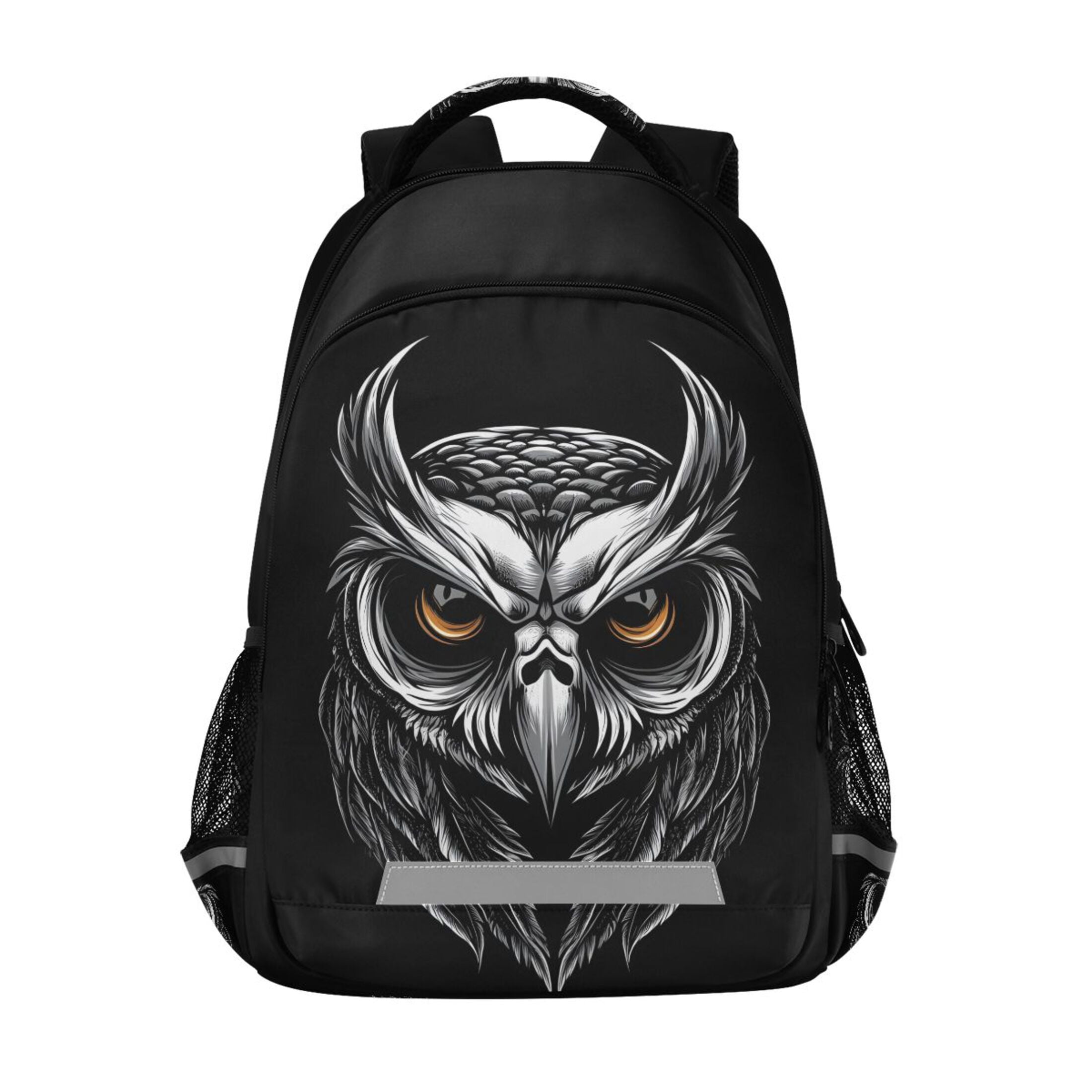black leather owl backpack ALAZA Cool Owl Backpack Elementary School Bag Bookbag Travel Rucksack