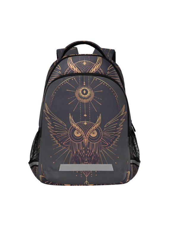 Cool Owl Mandala Backpack Elementary School Bag Bookbag Travel Rucksack