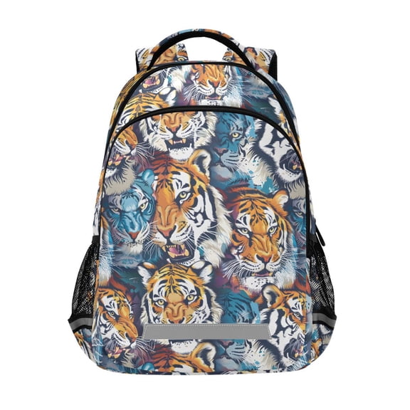 ALAZA Cool Tigers Backpack Elementary School Bag Bookbag Travel Rucksack