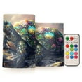 thumbnail image 1 of ALAZA Cool Turtle 2 PCs LED Flickering Flameless Candles with Remote Timer Battery Operated Candle, 1 of 7