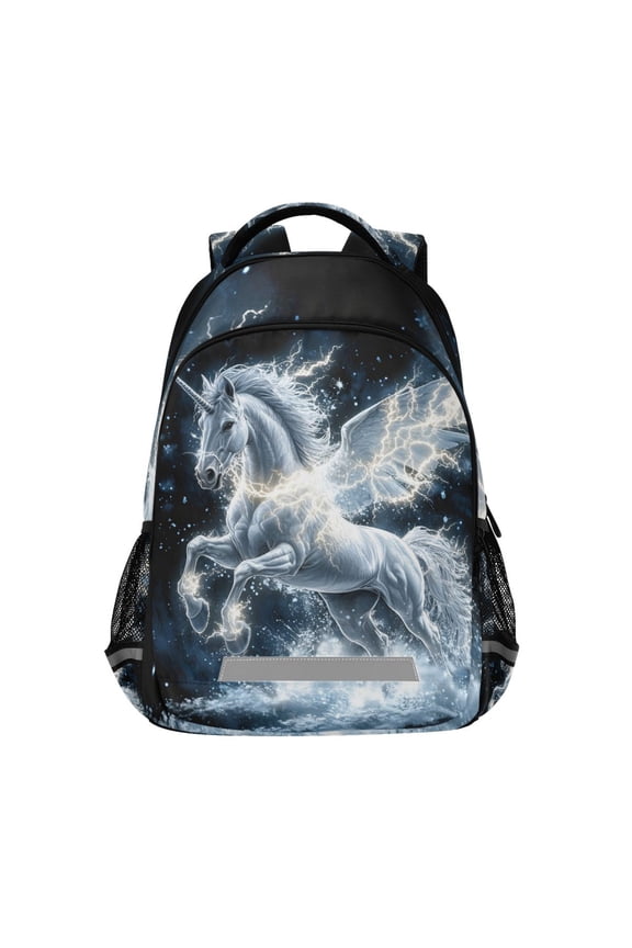Cool Unicorn Backpack Elementary School Bag Bookbag Travel Rucksack