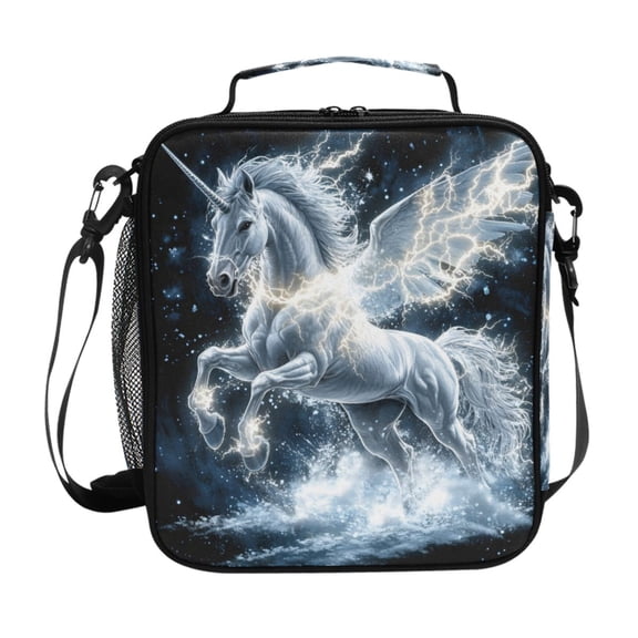 ALAZA Cool Unicorn Lunch Box Insulated Lunch Bag Reusable Thermal Cooler Tote School Picnic