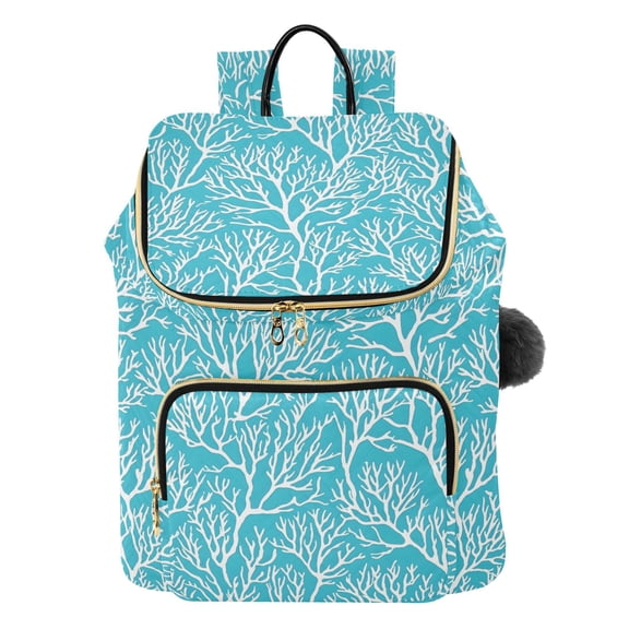 ALAZA Coral Pattern Travel Backpack Laptop Bag Large Capacity Daypack