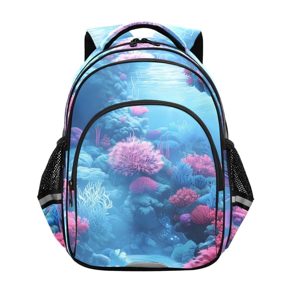 ALAZA Coral Sea View School Backpack Elementary Bag Bookbag Travel Rucksack