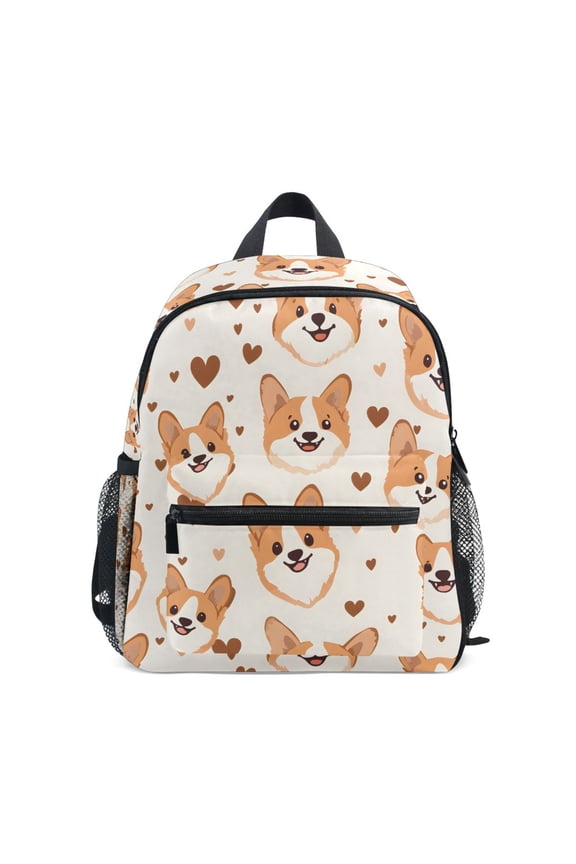Corgi Dogs School Backpack Small Bookbag Mini Bags
