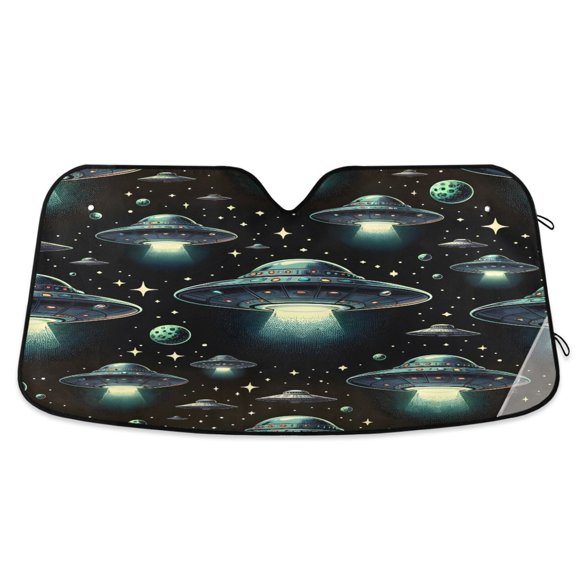ALAZA Cosmos Space Windshield Sun Shade Car Foldable Visor Block UV Rays Protector 55"x27.6"