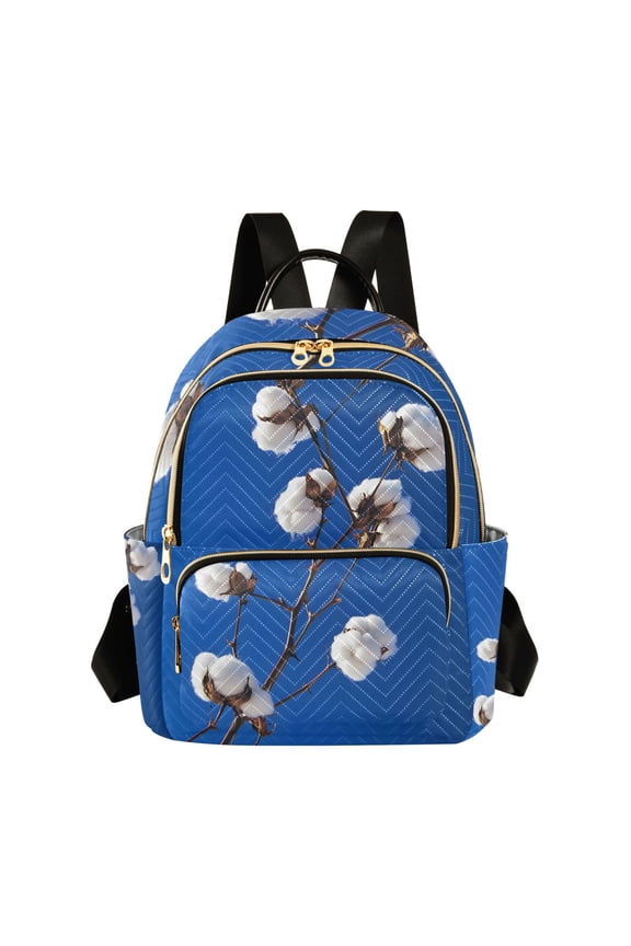 Cotton Blue Sky Womens Travel Laptop Backpack Large Daypack Ladies Shoulder Bags S