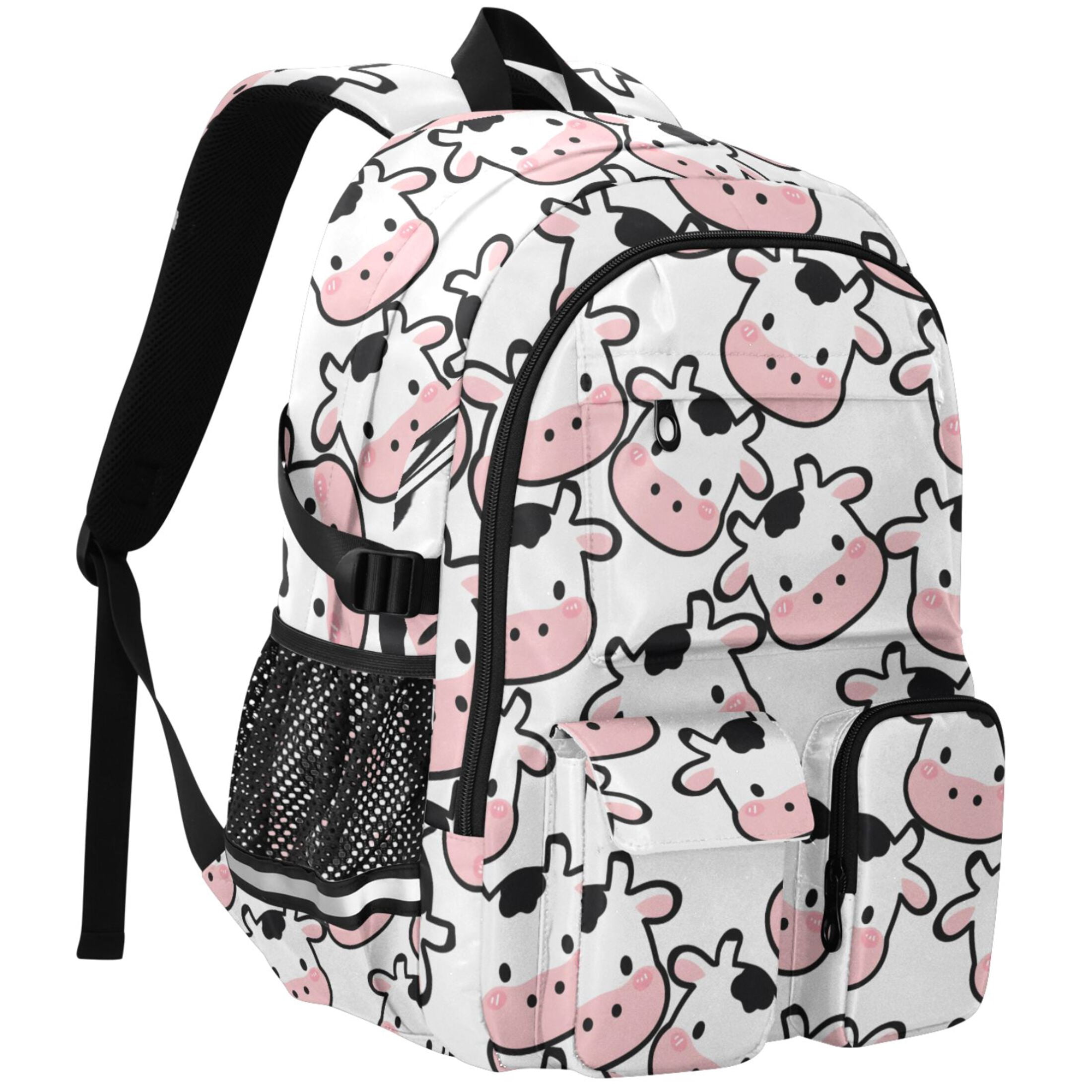 ALAZA Cow Heart Print Student Backpack School Bookbag Large Laptop Daypack Travel Bag