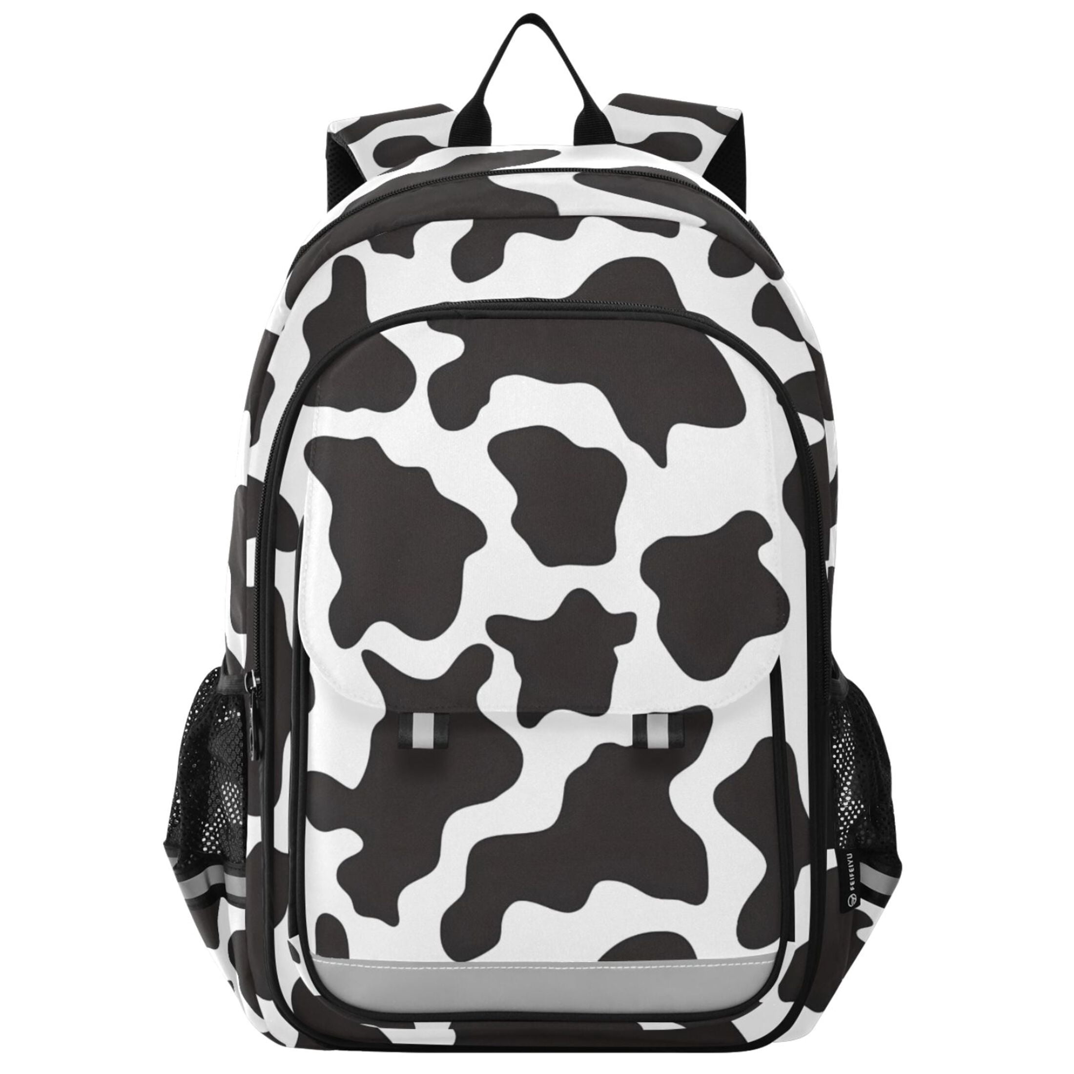 ALAZA Cow Print Laptop Backpack Purse Travel Bag Casual School Bookbag Rucksack for Women Men