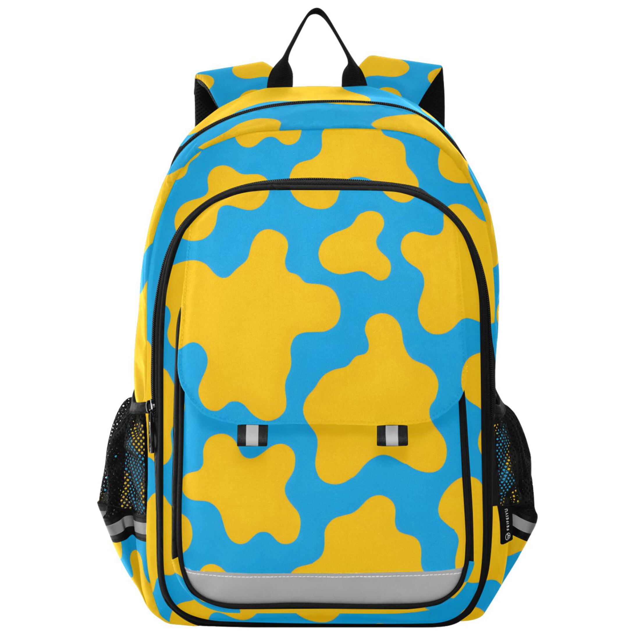 ALAZA Cow Print Laptop Backpack Purse Travel Bag Casual School Bookbag Rucksack for Women Men