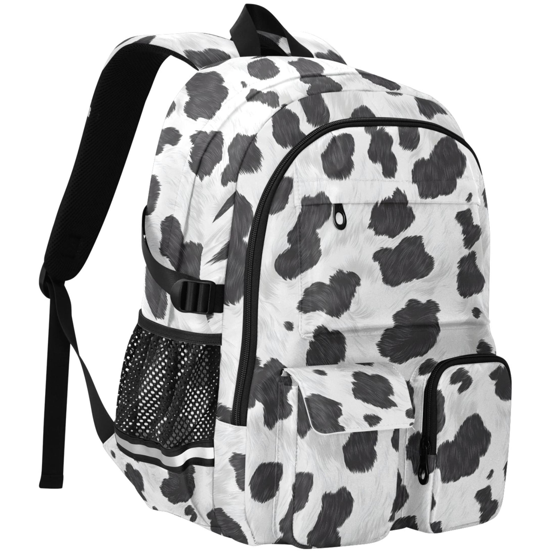 ALAZA Cow Print Student Backpack School Bookbag Large Laptop Daypack Travel Bag