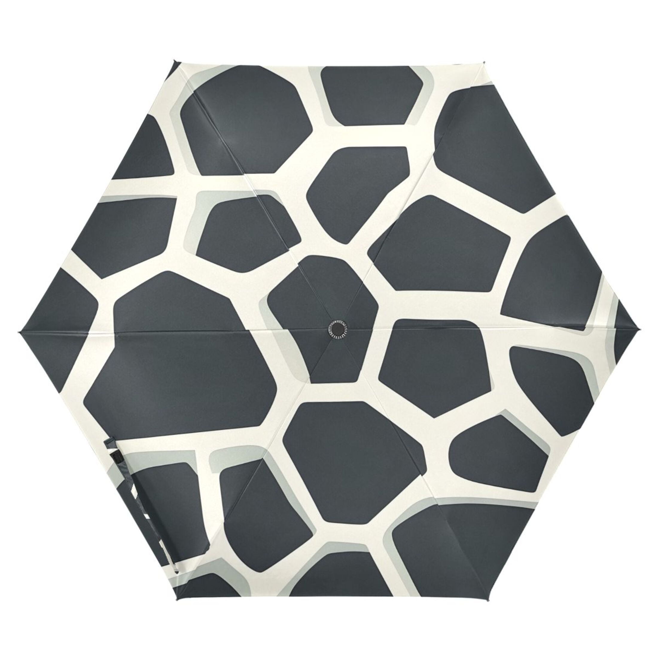 ALAZA Cow Print UPF 50+ Compact Folding Umbrella for Rain Travel Umbrella Packable
