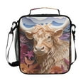 thumbnail image 1 of ALAZA Cow and Flowers Lunch Box Insulated Lunch Bag Reusable Thermal Cooler Tote School Picnic, 1 of 6