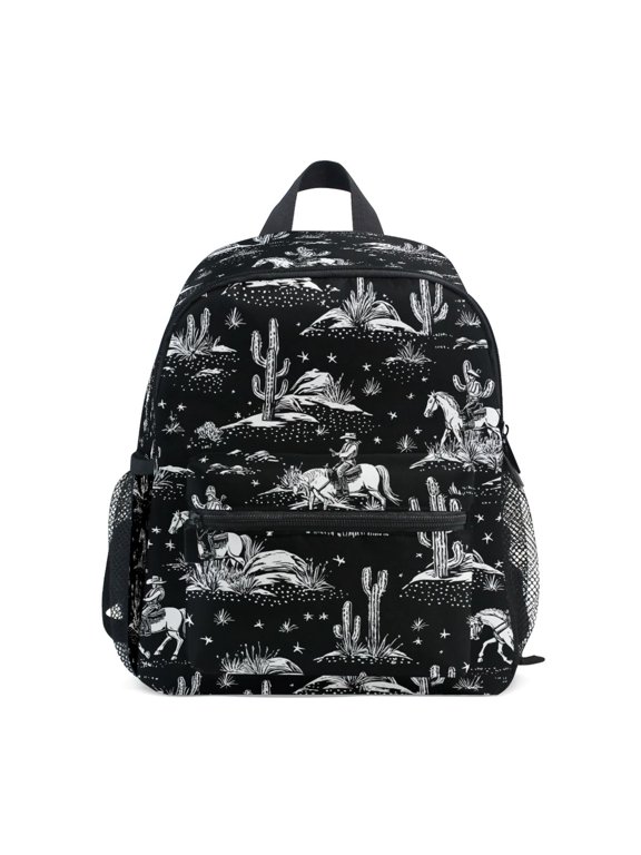 Cowboy Horses Toddler Backpack for Preschool Kindergarten Kids Bags