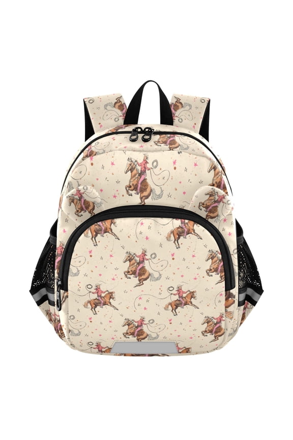 Cowboys Riding Mini Backpack School Bookbag Age 3-7 Medium