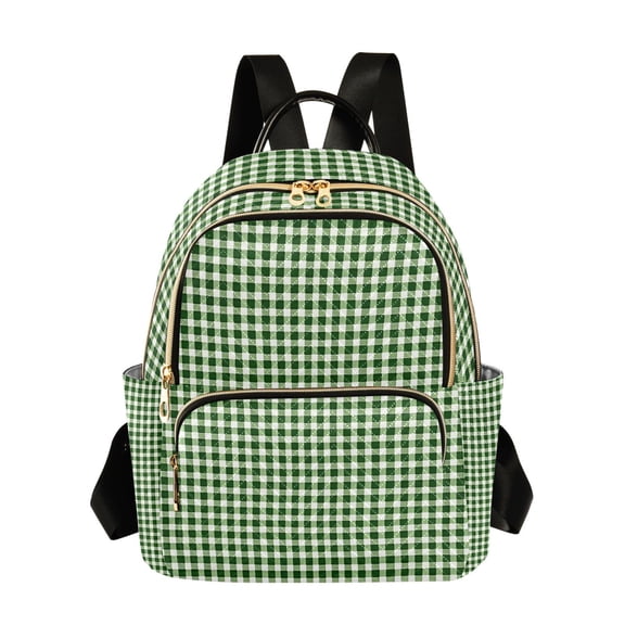 ALAZA Creen Checkered Womens Travel Laptop Backpack Large Daypack Ladies Shoulder Bags M