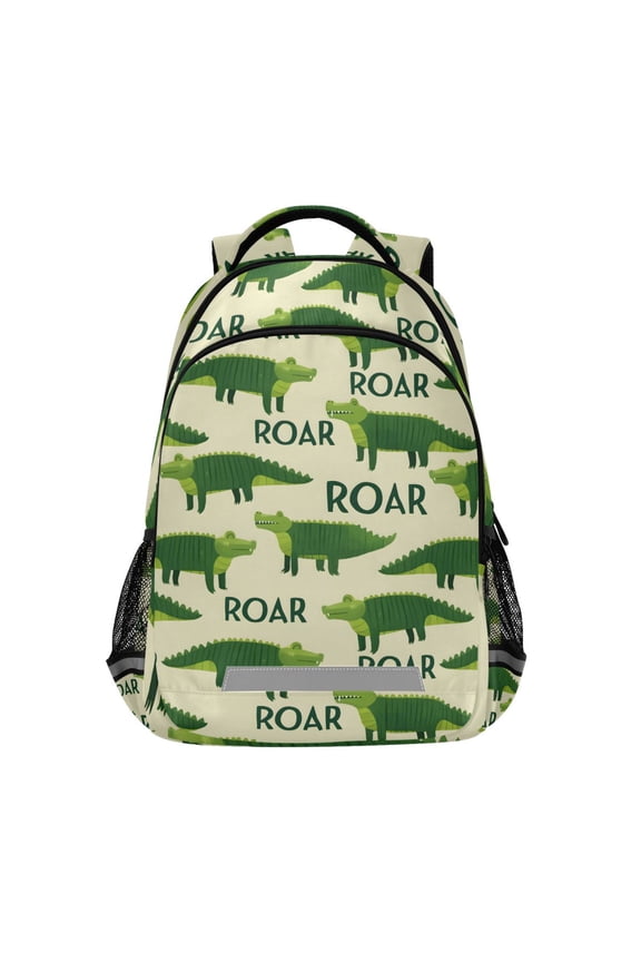 Crocodile Cartoon Backpack Elementary School Bag Bookbag Travel Rucksack