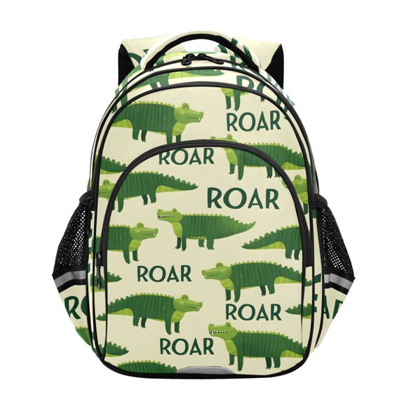 ALAZA Crocodile Cartoon School Backpack Elementary Bag Bookbag Travel Rucksack