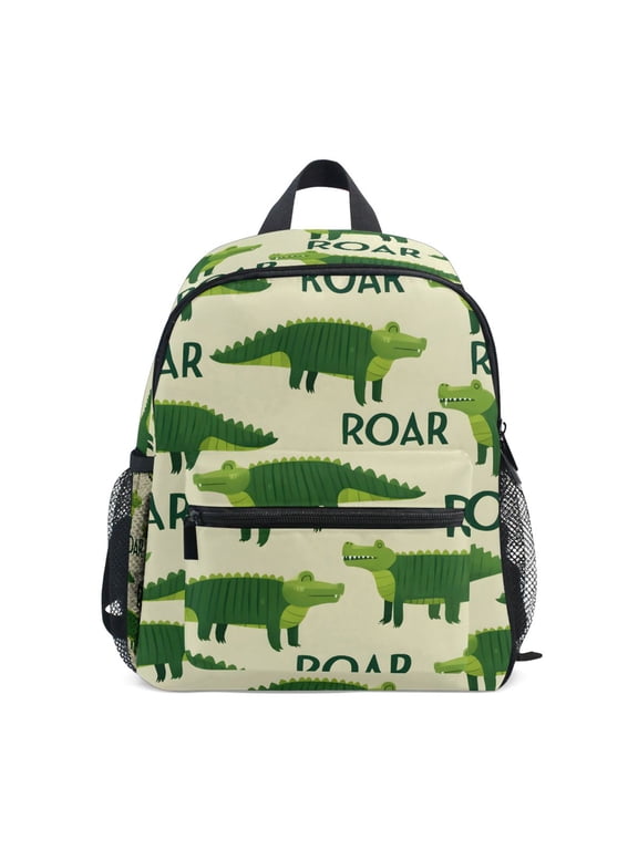 Crocodile Cartoon Toddler Backpack for Preschool Kindergarten Kids Bags