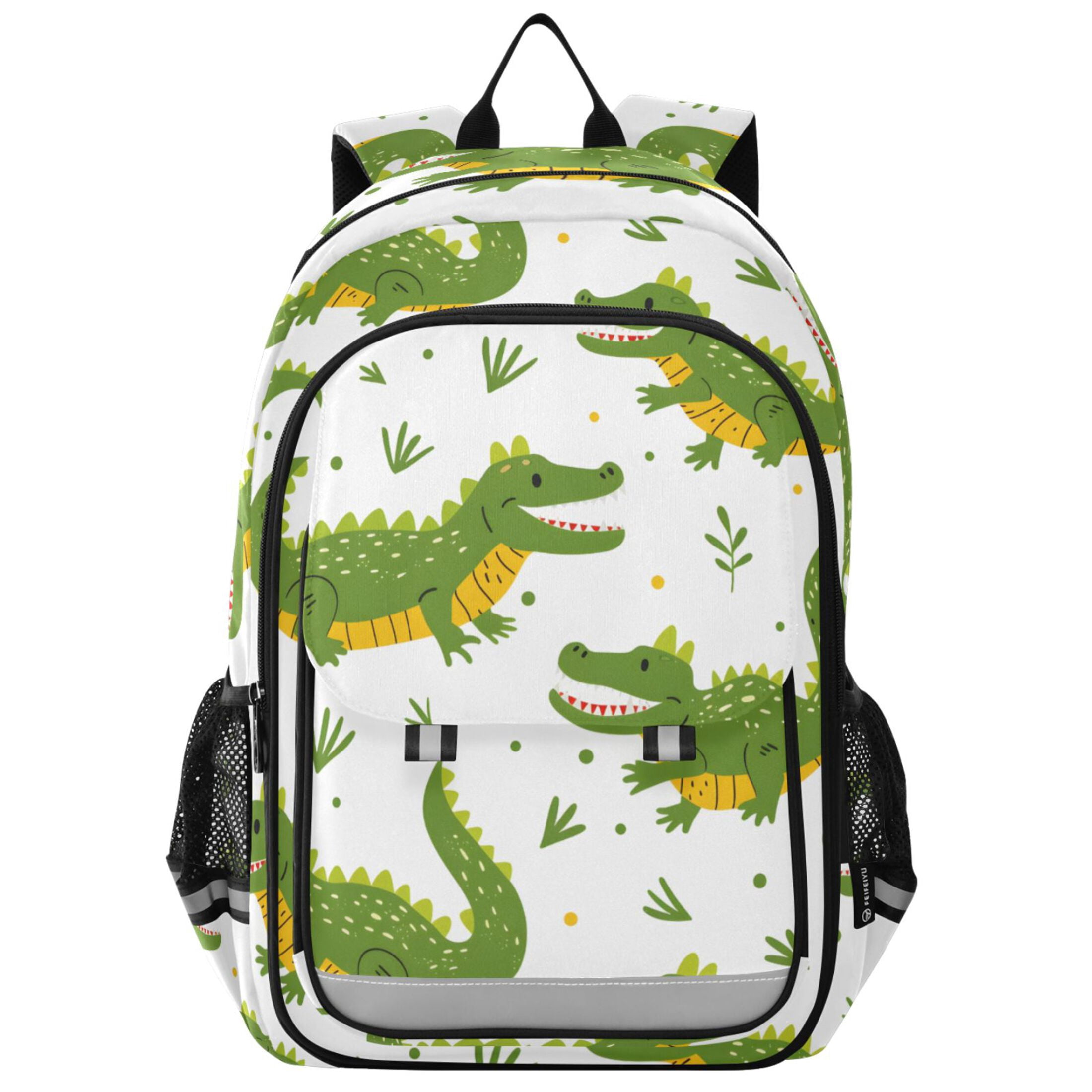 ALAZA Lightweight Dinosaur Backpack For School | 16 Inch Laptop Compartment | Water Resistant Polyester Bookbag For Teens - View #2