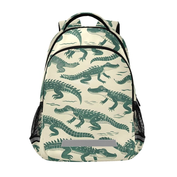 ALAZA Crocodiles Backpack Elementary School Bag Bookbag Travel Rucksack