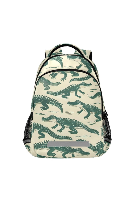 Crocodiles Backpack Elementary School Bag Bookbag Travel Rucksack
