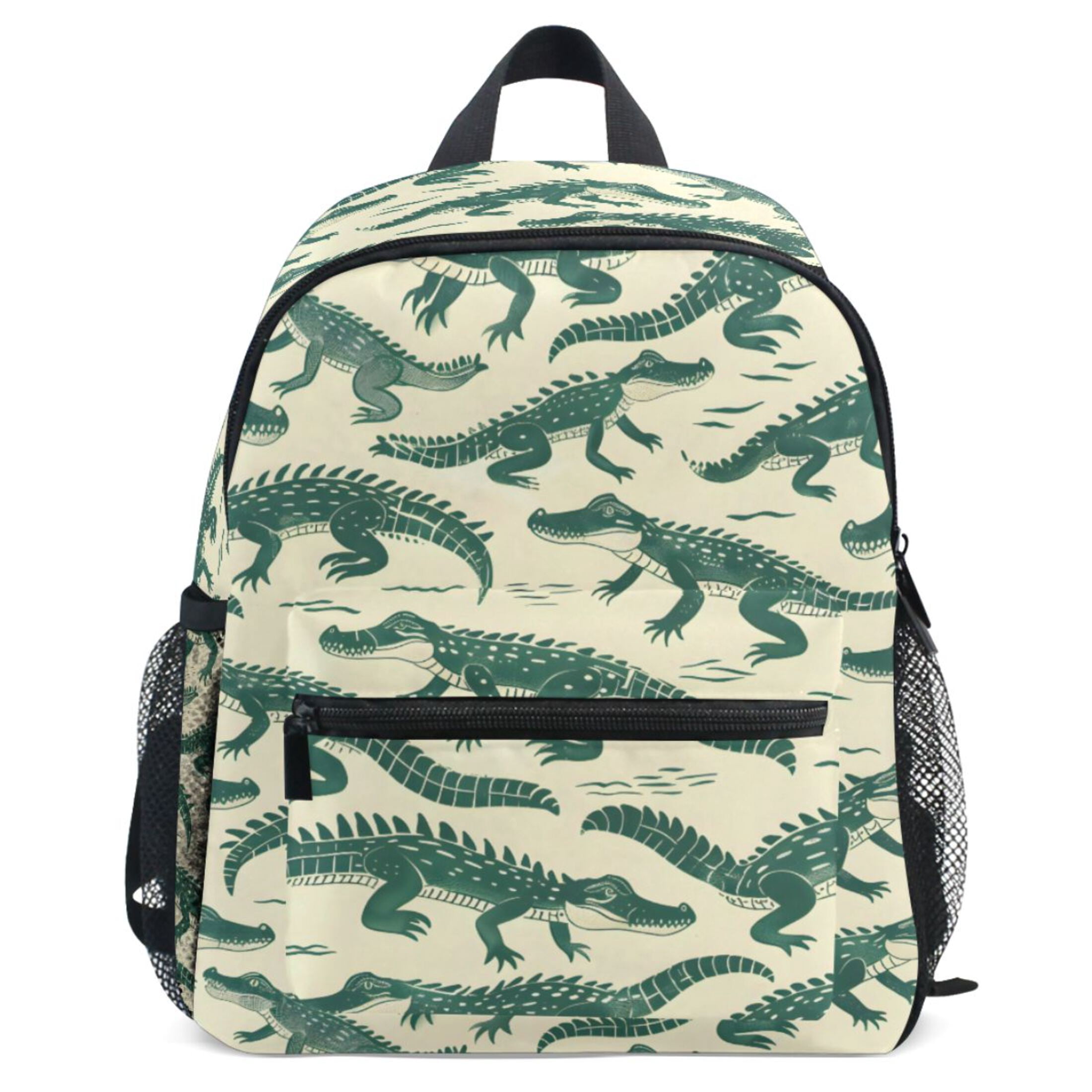 ALAZA Crocodiles Pattern School Backpack Student Bookbag Mini Bag ...
