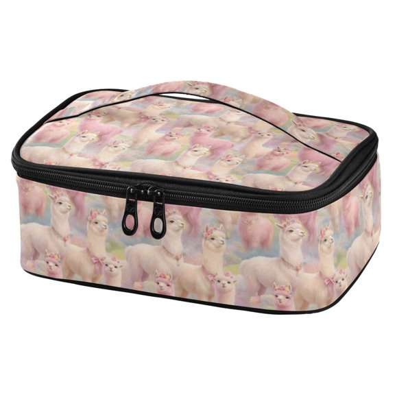 ALAZA Cute Alpaca Lunch Box Insulated Cooler Tote Bag Reusable School Picnic Travel Office