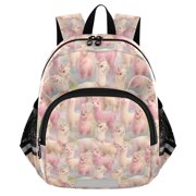 ALAZA Cute Alpaca Mini Backpack School Bookbag Age 3-7 Medium