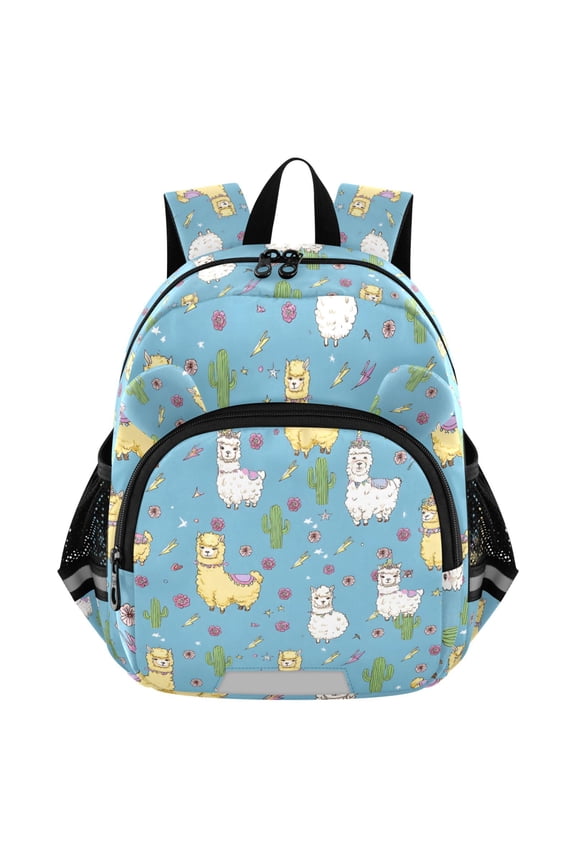 Cute Alpacas Cactus Mini Backpack School Bookbag Age 3-7 Medium