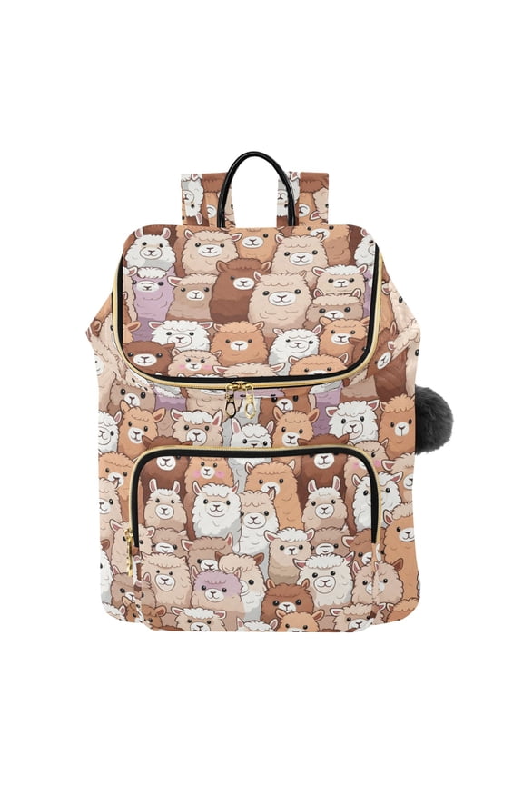 Cute Alpacas Travel Backpack Laptop Bag Large Capacity Daypack